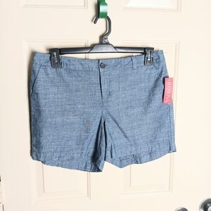 Merona Women Light Blue Chino 100% Cotton Shorts Size 8